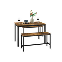 KÜCHENTISCH-SET ROME - Braun, Metall (110/70/75cm) - Hansiro