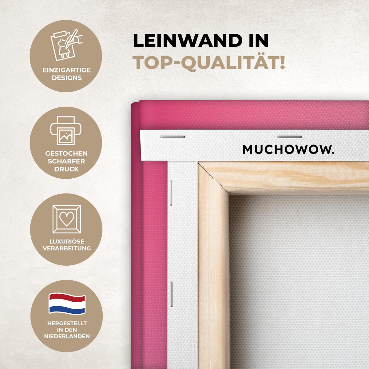 LEINWANDBILD Chick - Sonnenbrille - Blau Deko Wohnzimmer 20x30 cm - Pink/Gelb, Textil (20/30cm) - MuchoWow