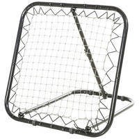 FUSSBALL REBOUNDER, Metall, Schwarz, 78 x 84 x 65-78 cm - Schwarz, Metall (84/78cm) - HOMCOM