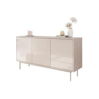 KOMMODE SANAYI Kaschmir Hochglanz mit Gestell - Kaschmir, Holzwerkstoff (154/80/40cm) - Lookway