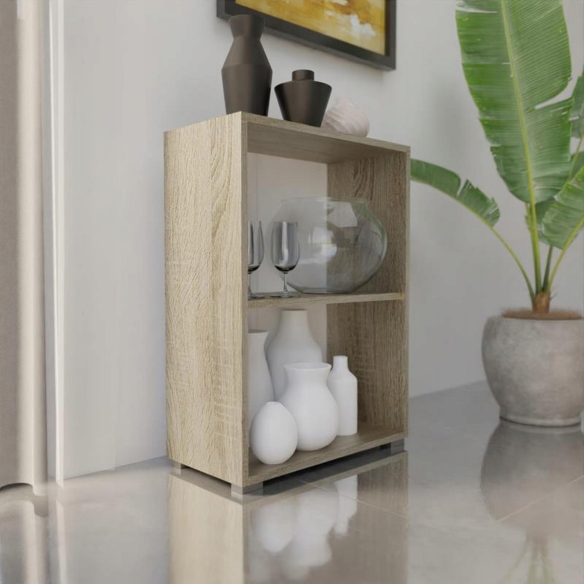 BÜCHERREGAL 80 EX3 Sonoma Eiche 60/30/80 cm - Sonoma Eiche, Holzwerkstoff (60/80/30cm) - Matkam Möbel