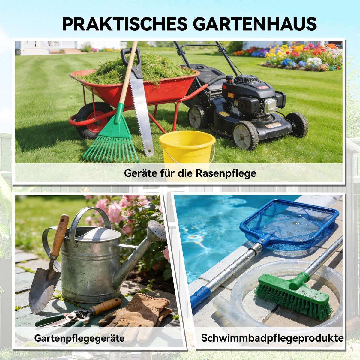 GERÄTESCHUPPEN Verzinkter-Stahl Dunkelgrau - Dunkelgrau, Metall (90/179/163cm) - Outsunny