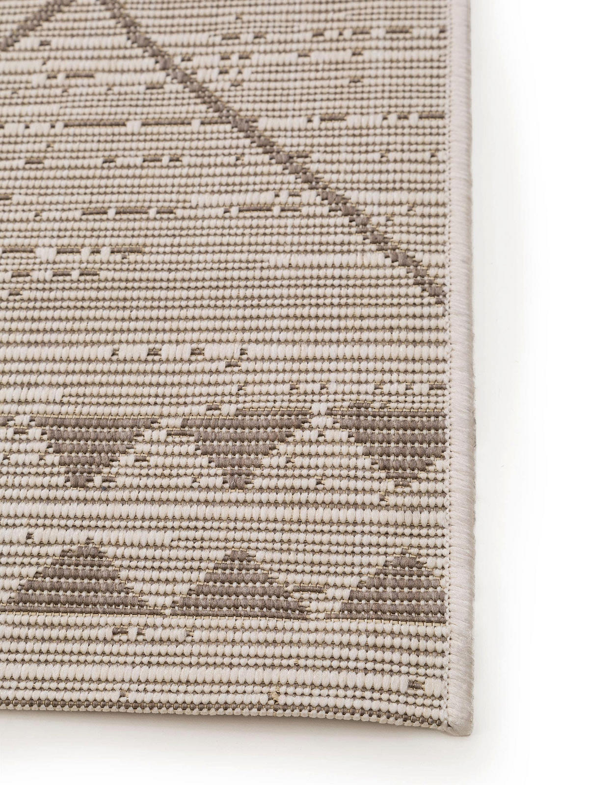 OUTDOORLÄUFER Metro Cream/Beige 80x240 cm - Creme, Textil (80/240cm) - benuta Nest