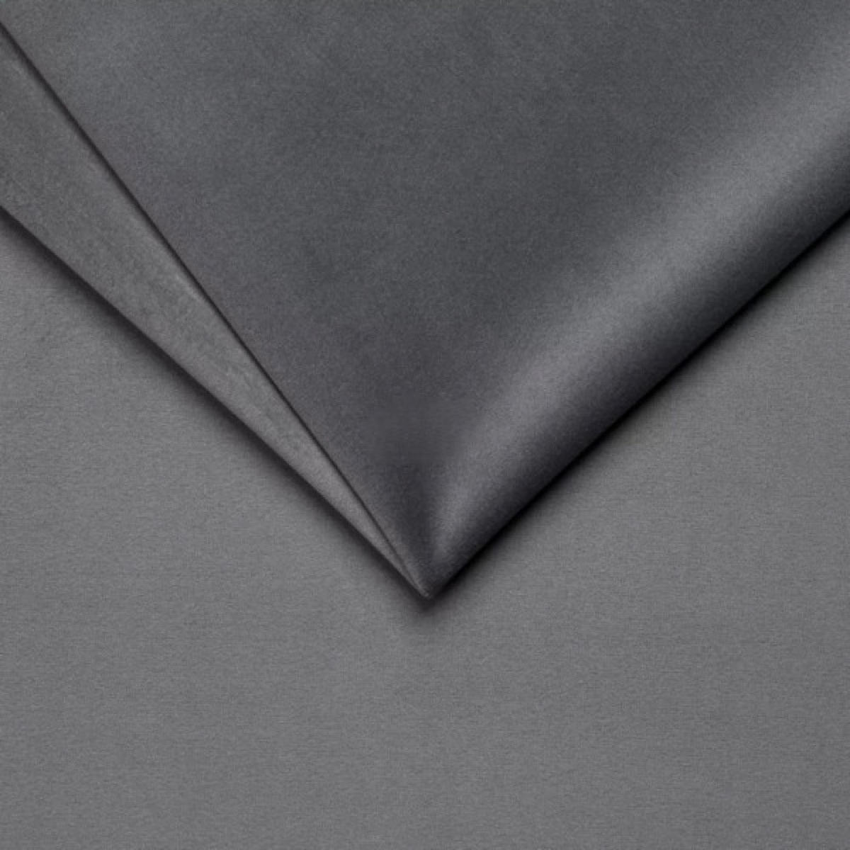 SESSEL Dunkelgrau TEDI Auf Holzbeinen Gepolstert Velluto - Grau, Textil (76/100/78cm) - Sepro Meble
