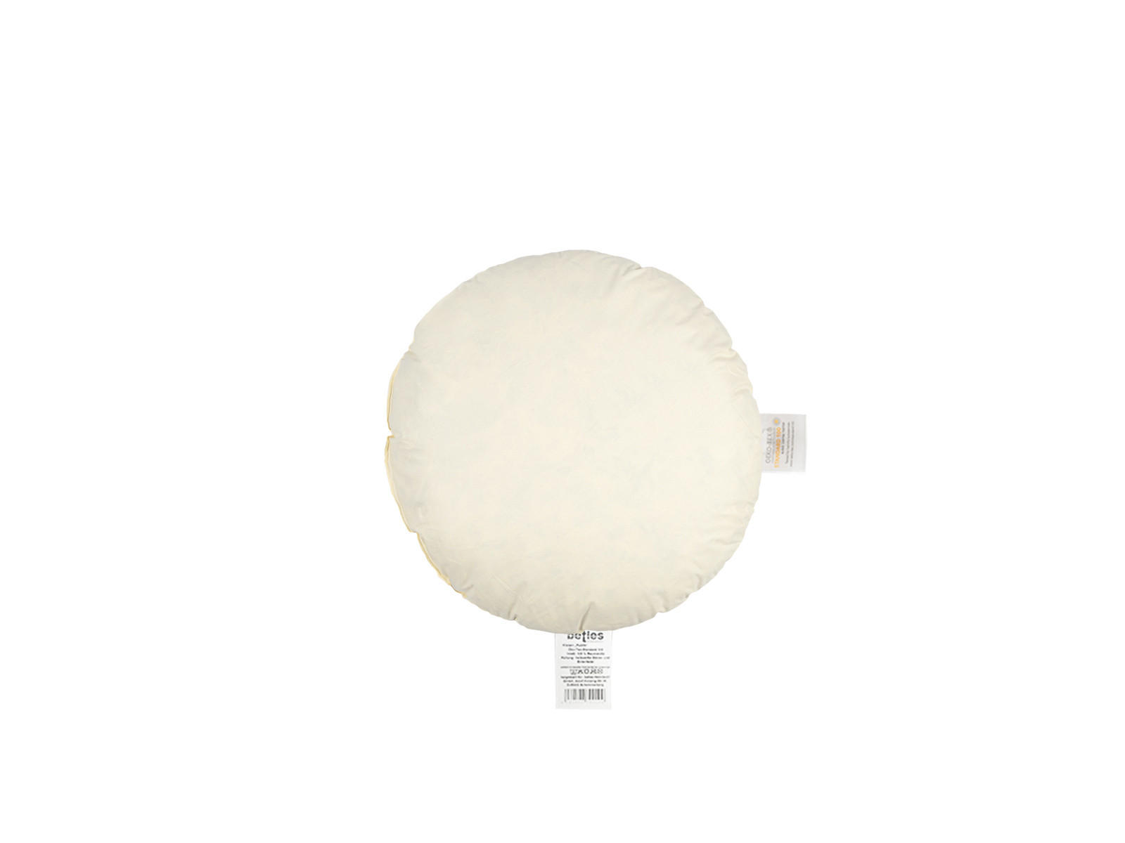 FEDERKISSEN Publik rund 40 cm Ø - Creme, Textil (40/40cm) - beties Heimtextil