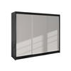 SCHWEBETÜRENSCHRANK Derby II - Multicolor, Holzwerkstoff/Metall (200/215/58cm) - MIRJAN24
