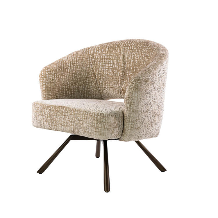 SESSEL Luno Beige 68/74/77 cm - Beige, Textil (74/77/68cm) - Hoyz Collection