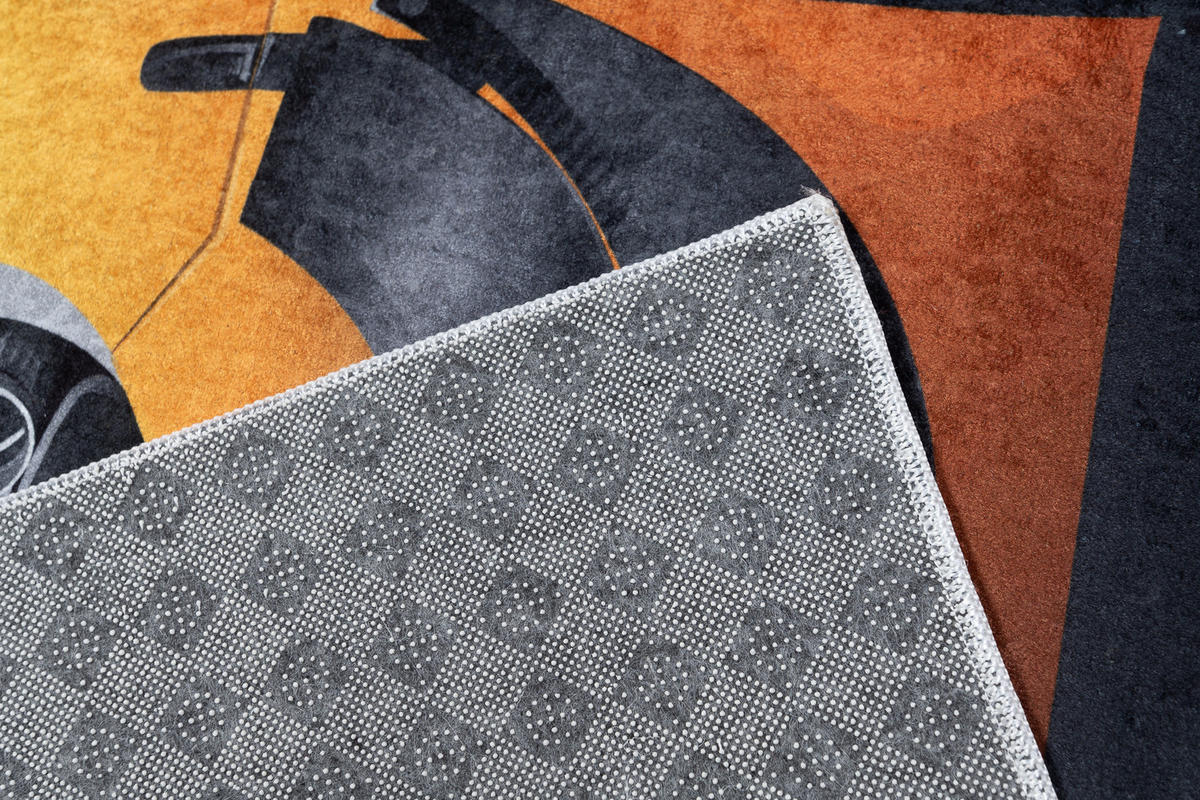 TEPPICH EMMA Rot Grau Gelb 120/170 cm - Gelb/Rot, Kunststoff (120/170cm) - Tapiso