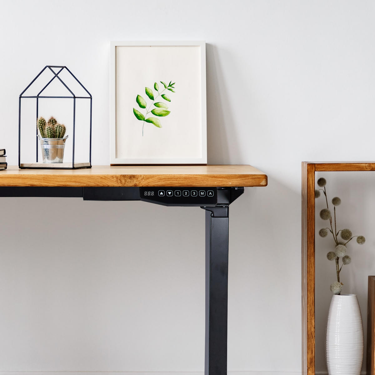 TISCHGESTELL - Weiß, Metall (65/86.5/71cm) - Relaxdays