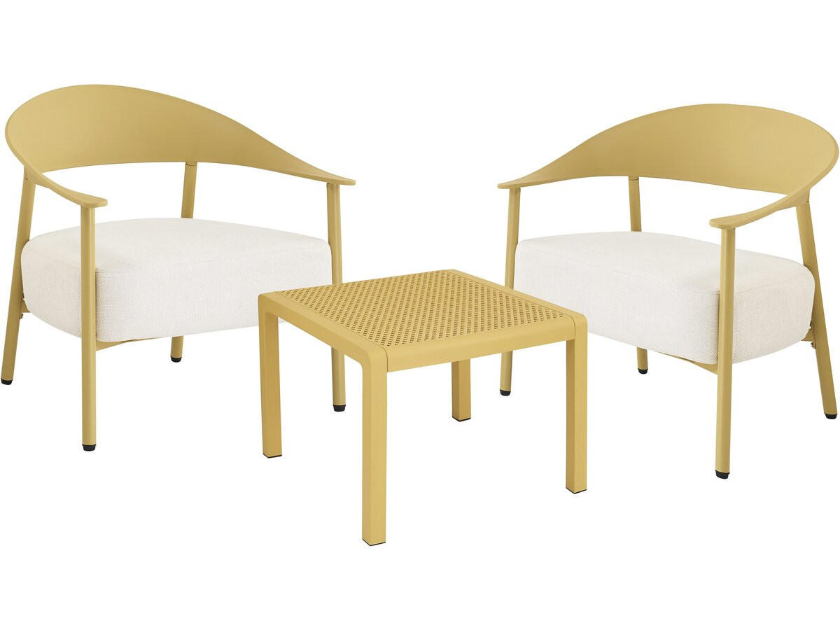 GARTENSITZGRUPPE céora Gelb - Gelb, Metall - Habitat Garten