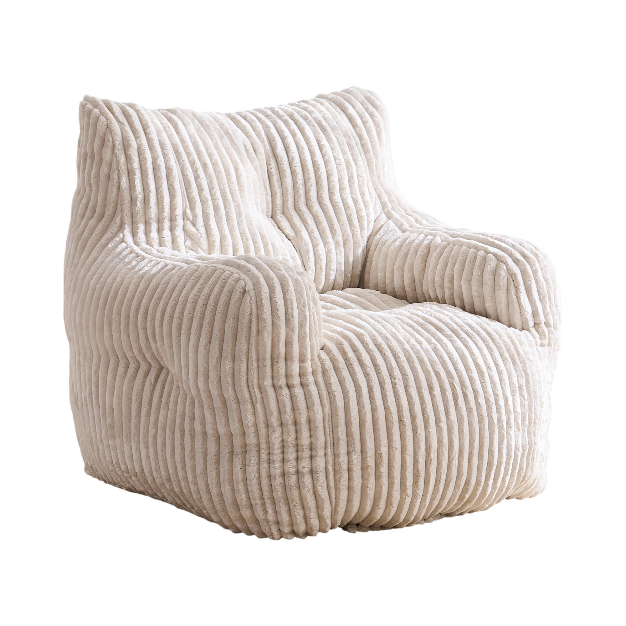 Beauniv Sitzsack Beige 94x70x100 cm