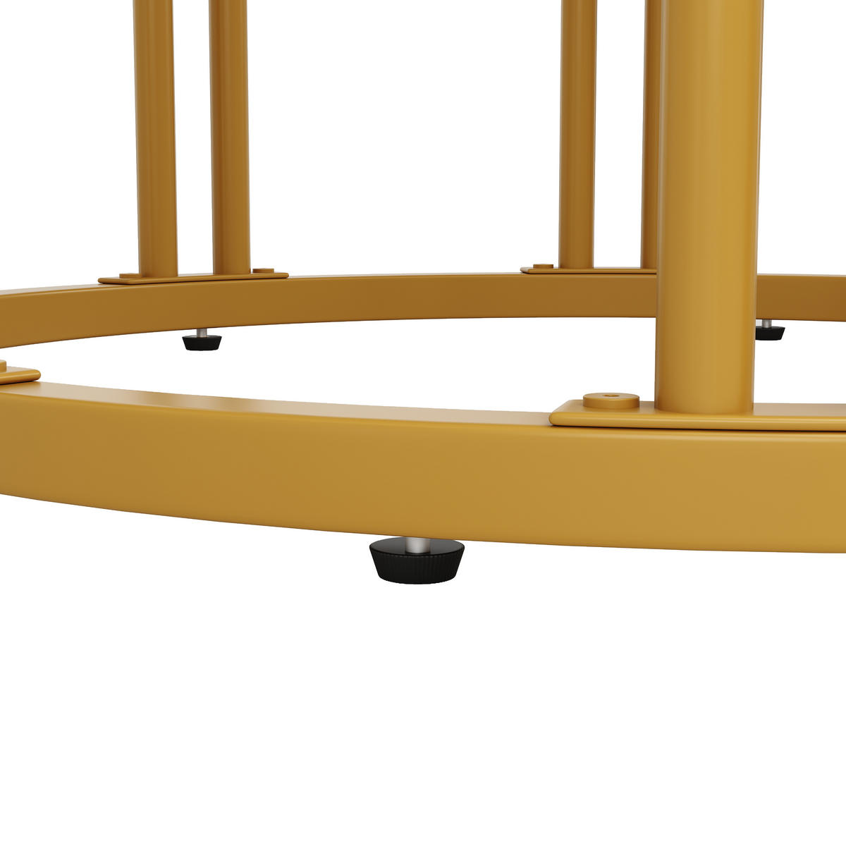 ESSTISCH Marmoroptik Goldfarben 100/100/76 cm - Goldfarben, Holz (100/100/76cm) - PANGIVO