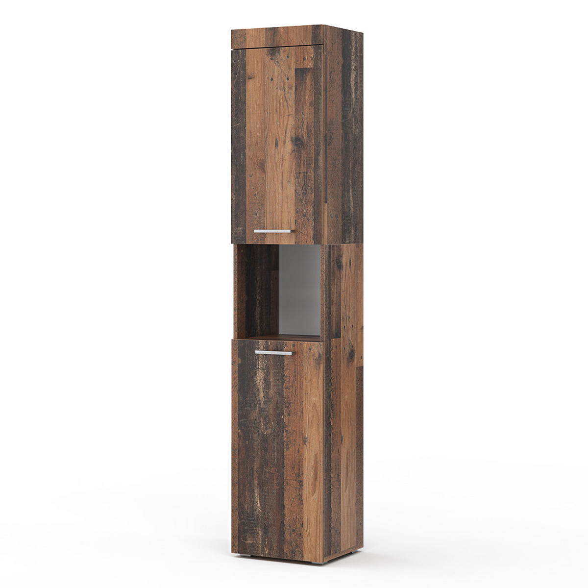 KOUPELNOVÁ SKŘÍŇKA Luna Oldstyle - hnědá, kompozitní dřevo (37/190/32.6cm) - Vicco