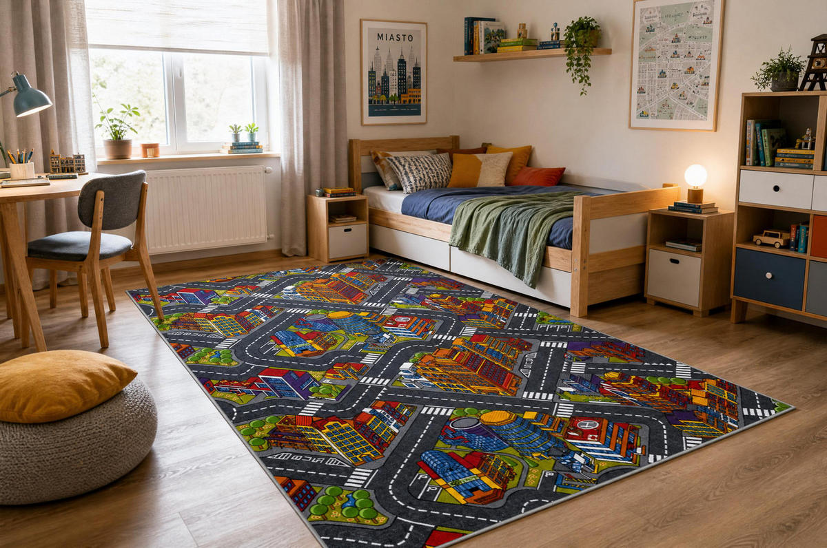 TEPPICH STRAßEN BIG 250/300 cm - Grau, Textil (250/300cm) - rugsX