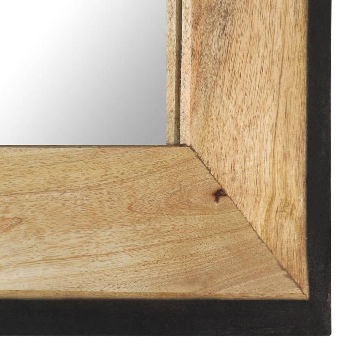 SPIEGEL 50x50 cm Mango Massivholz - Braun, Holz (50/2.5/50cm) - furnicato