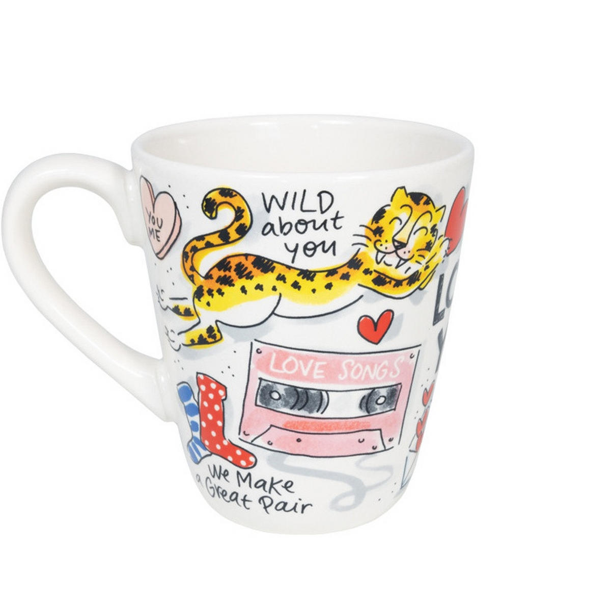 BECHER Liebe in Bunt - 350 ml - Multicolor, Keramik (0.35L) - Blond Amsterdam