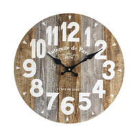 WANDUHR Braun 4/34/34 cm - Braun, Holzwerkstoff (4/34/34cm) - Mobili Rebecca