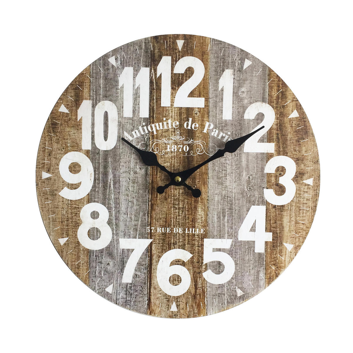 WANDUHR Braun 4/34/34 cm - Braun, Holzwerkstoff (4/34/34cm) - Mobili Rebecca