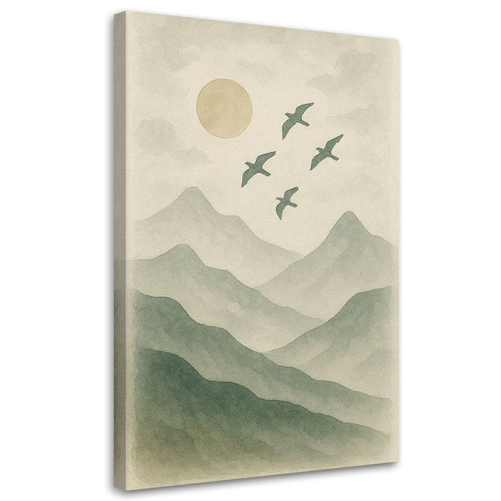 LEINWANDBILD Landschaften 70x100cm - Grün, Textil (70/100cm) - Feeby