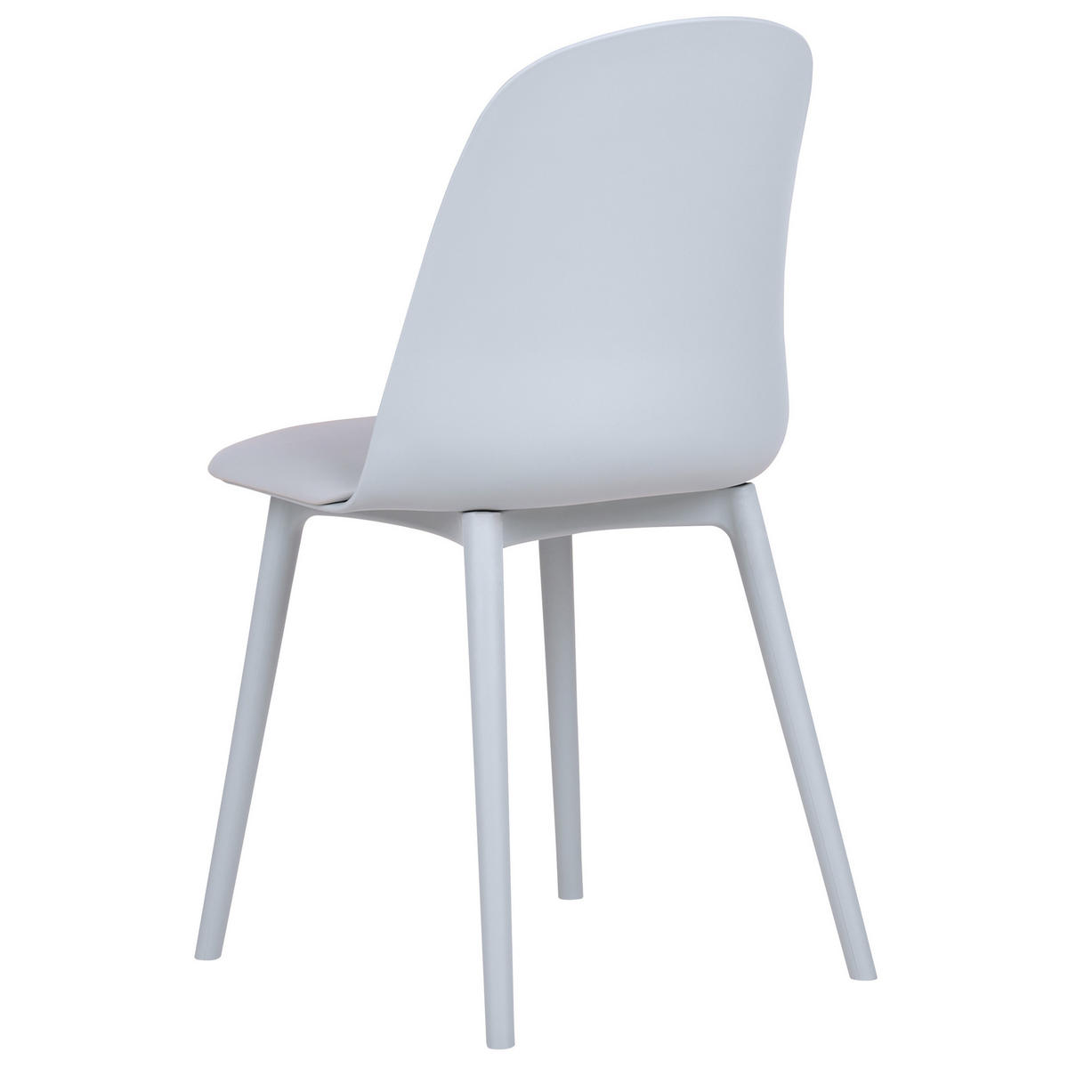 ESSZIMMERSTUHL 2er-Set Kunststoff/Kunstleder hellblau Fomby - Blau, Kunststoff (45/82/43cm) - Beliani