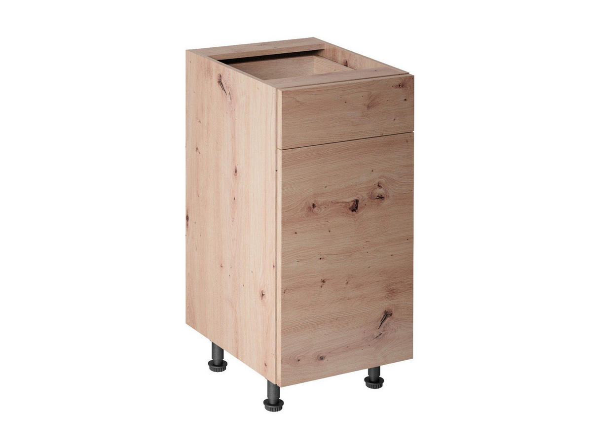 UNTERSCHRANK 40 cm – Nexa D40S1 – Beige / Push-to-Open Mechanismus - Beige, Holzwerkstoff (40/82/47cm) - ROYAL24_MARKT