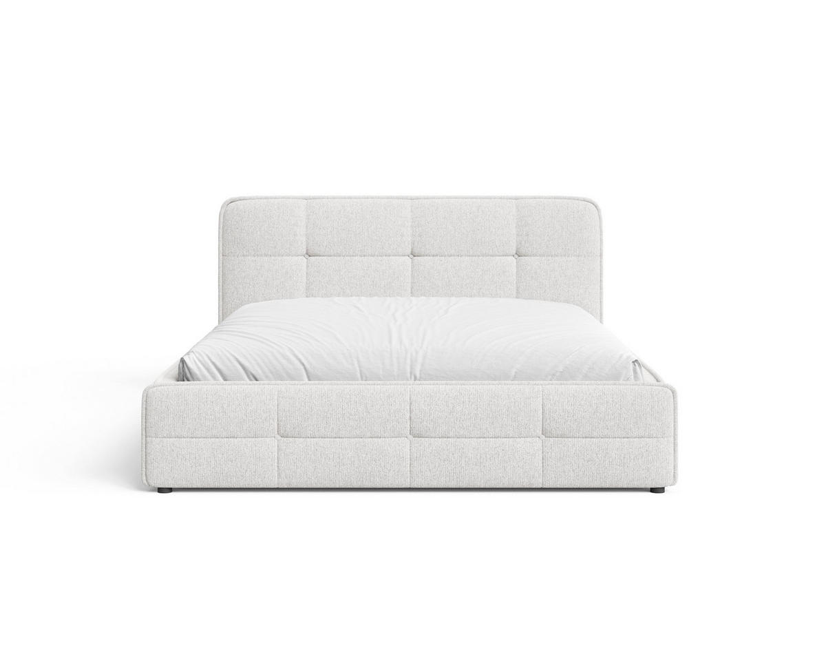 POLSTERBETT 17 140 x 200 cm – Aragon – Bett mit Federmechanismus und Stauraum - Weiß, Holz (140/200cm) - ROYAL24_MARKT