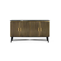 SIDEBOARD aus Mangoholz und Marmor - Bronzefarben, Holz (40/86/150cm) - Giner y Colomer