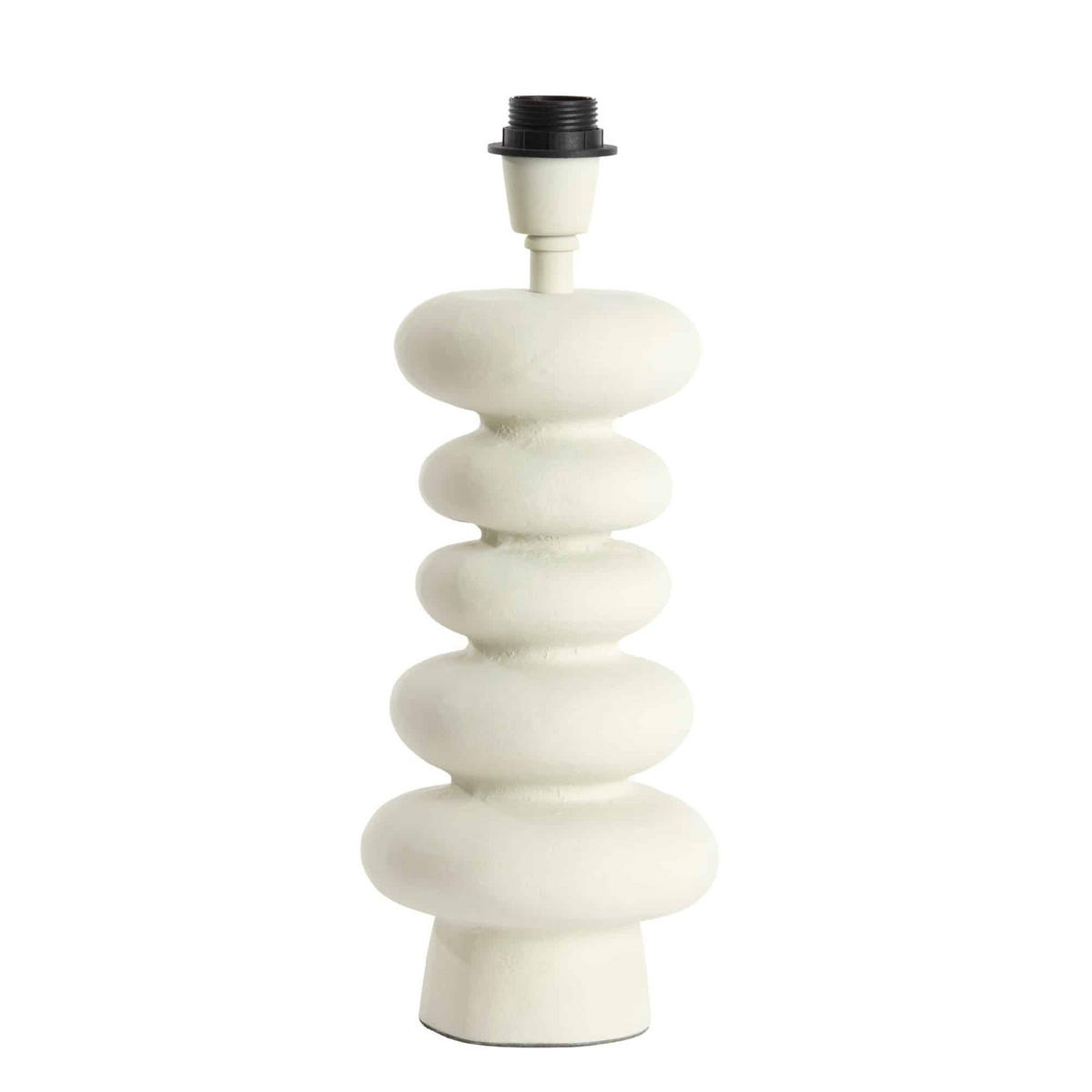 LAMPENFUSS Olona Weiß 16/16/35 cm - Weiß, Metall (16/16/35cm) - Light & Living