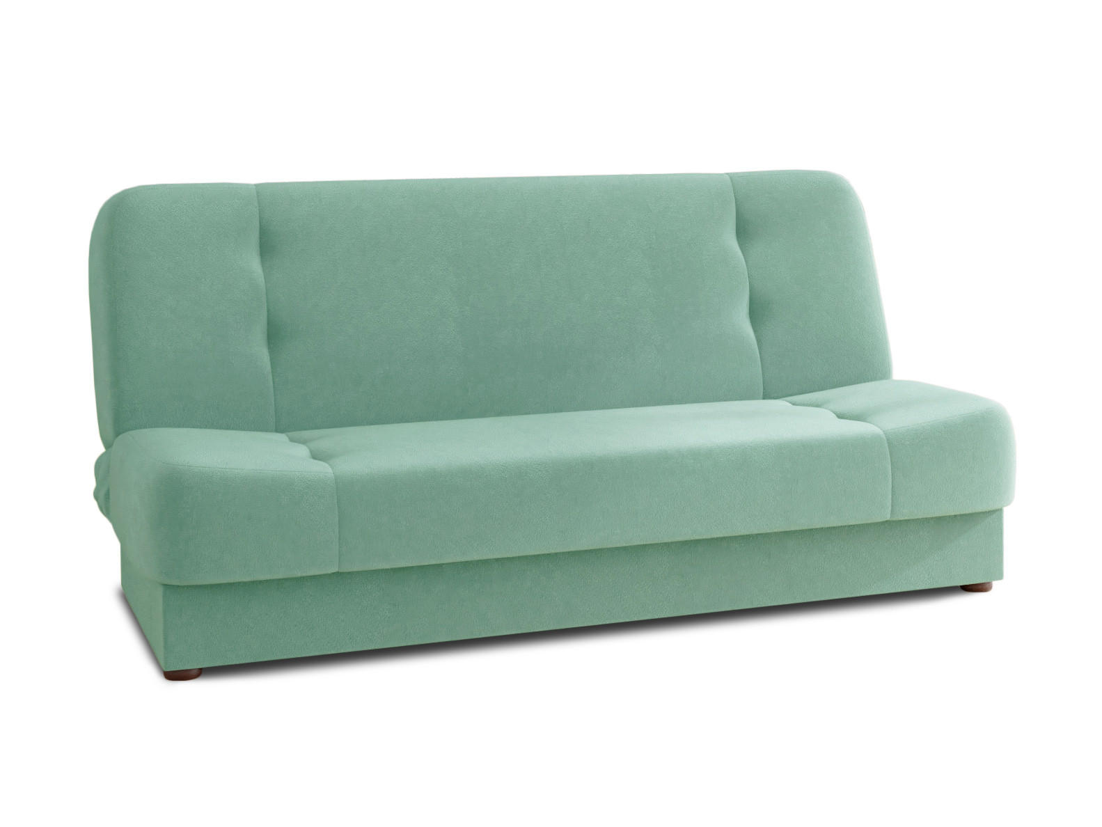 SCHLAFSOFA Sena - Braun/Grün, Holz/Kunststoff (195/89/89cm) - Sofnet