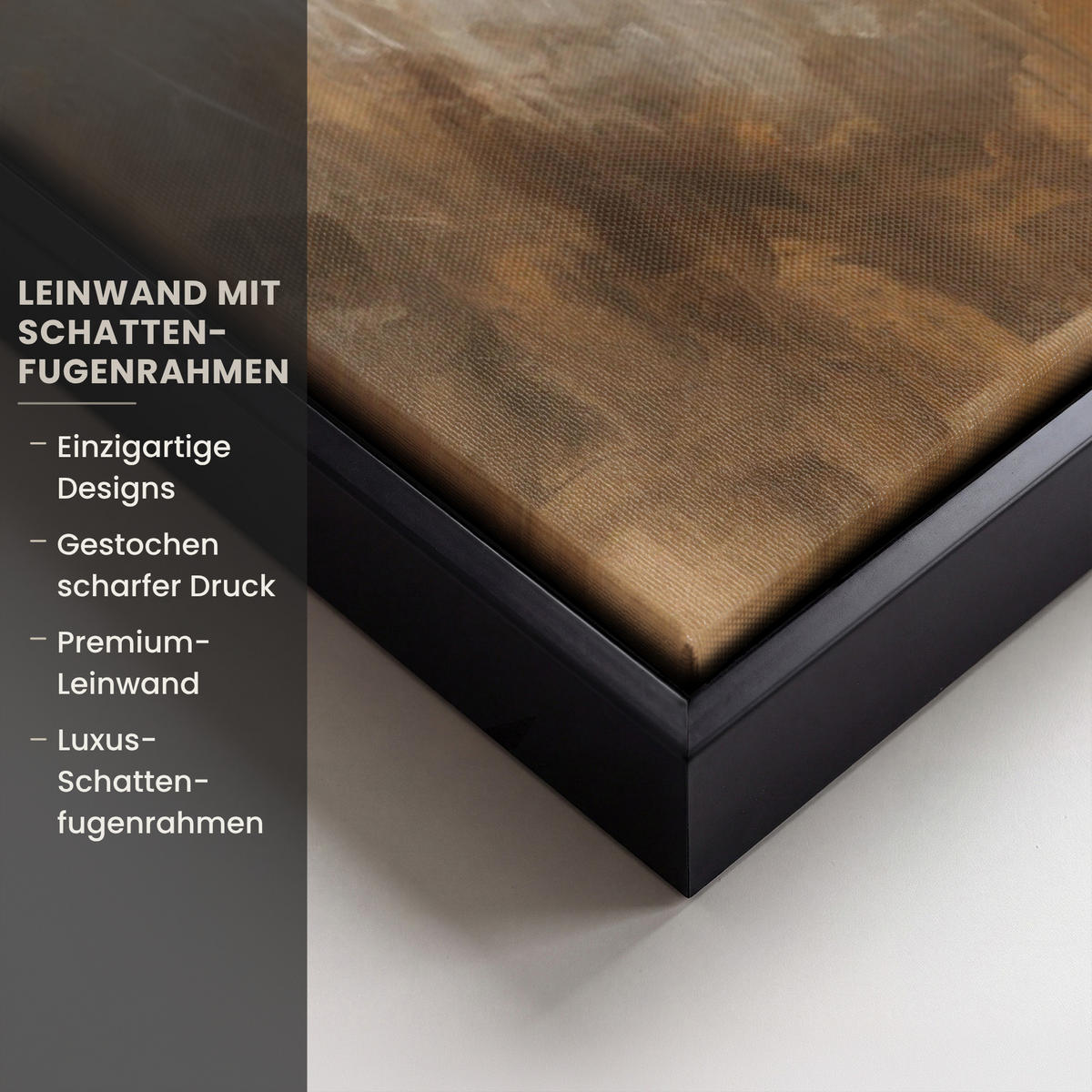 LEINWAND Bilder mit Rahmen - Jesus - Kniend - Waldlandschaft - Betend - 90x60 - Beige, Textil (90/60cm) - MuchoWow
