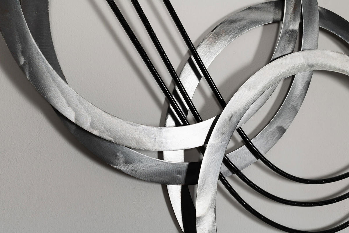 WANDDEKO Silber 115/67 cm - Silberfarben, Metall (115/67/5cm) - KUNSTLOFT