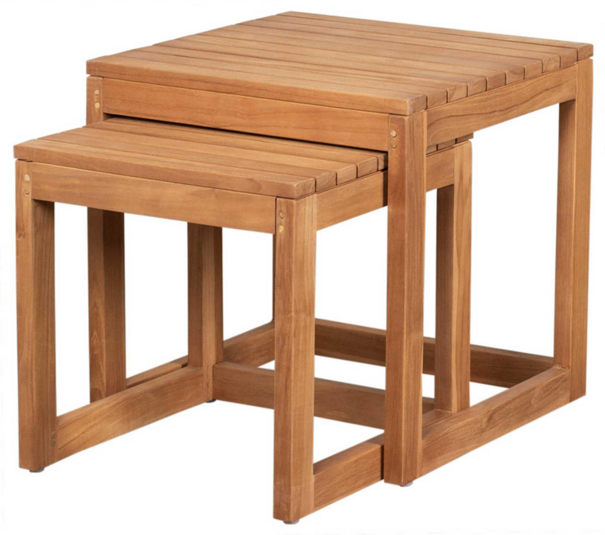 BEISTELLTISCH Verwood 2er Set - Naturfarben, Holz (50/50/50cm) - Mr. Deko