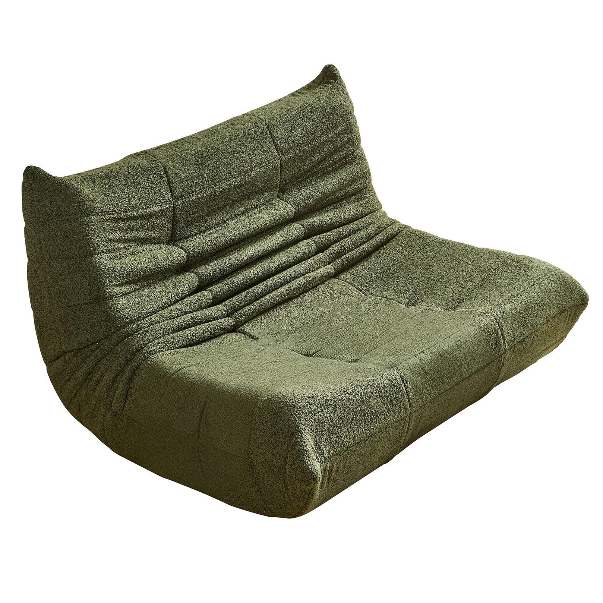 LIEGESESSEL 149/120/82 cm Grün Ergonomische Unterstützung für Schlafzimmer Wohnzimmer - Grün, Textil (120/82/149cm) - OKWISH