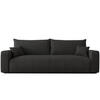 SOFA mit Schlaffunktion, Schwarz - Schwarz, Holzwerkstoff (246/79/93cm) - Idohome
