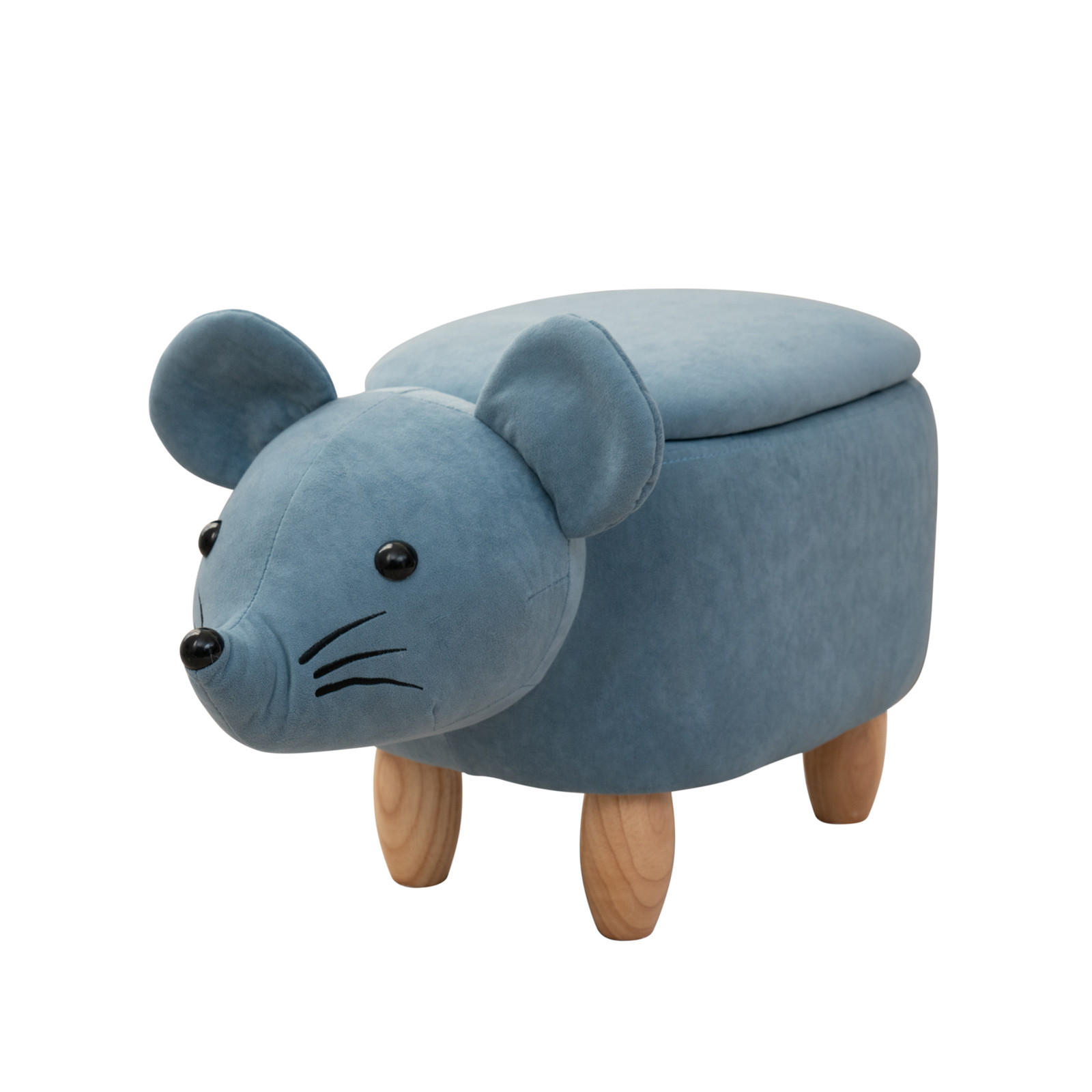 Thumbnail - Svita Tierhocker, Blau, Textil, Tiere, 1-Sitzer, 32x37x68 cm, Kinder- & Jugendzimmer, Kindermöbel, Kindersitzmöbel & -ti...