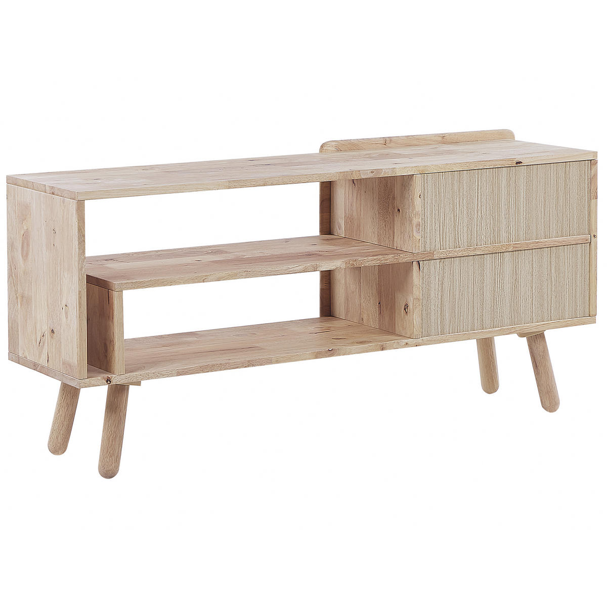 TV-MÖBEL Hellbraun WESTFIELD 36/130/59 cm - Hellbraun, Holz (130/59/36cm) - Beliani