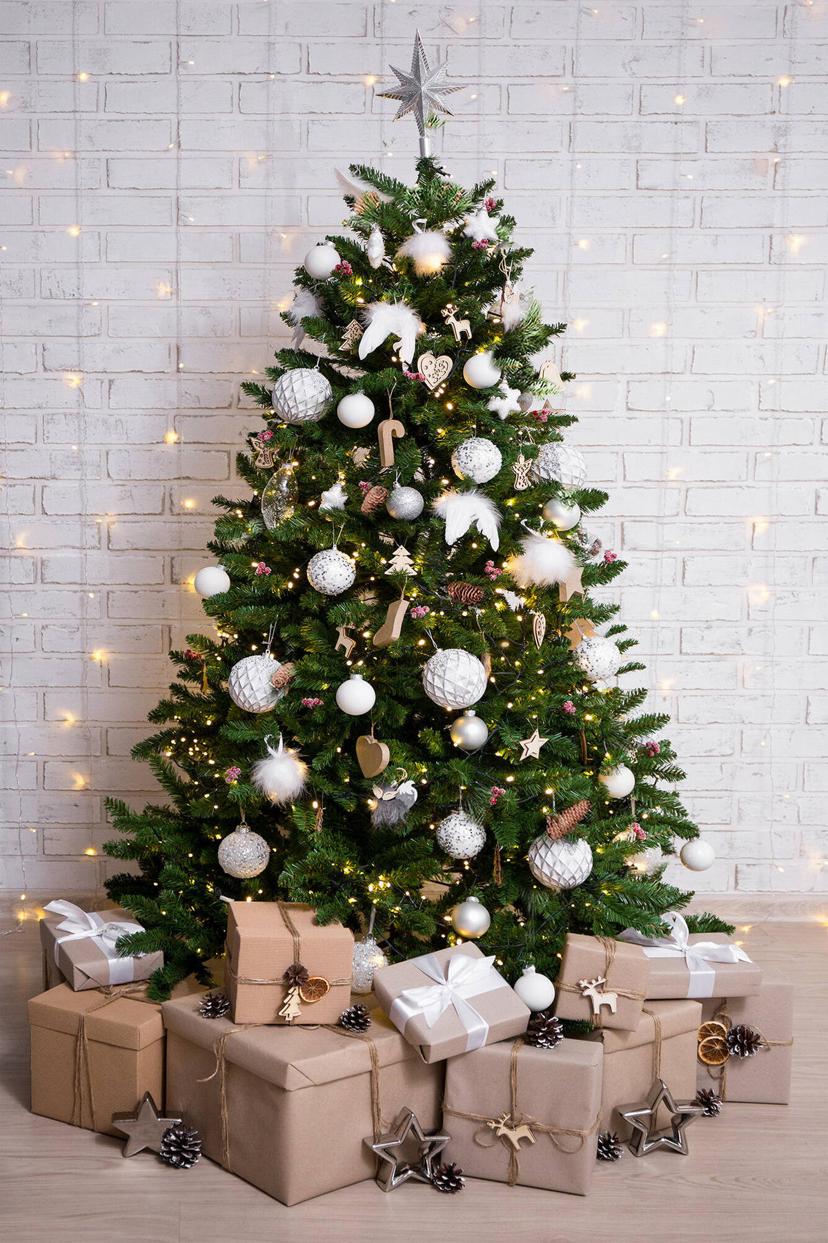WEIHNACHTSBAUM Kunststoff Grün 139x139h210 cm - Grün, Kunststoff (210cm) - DMORA
