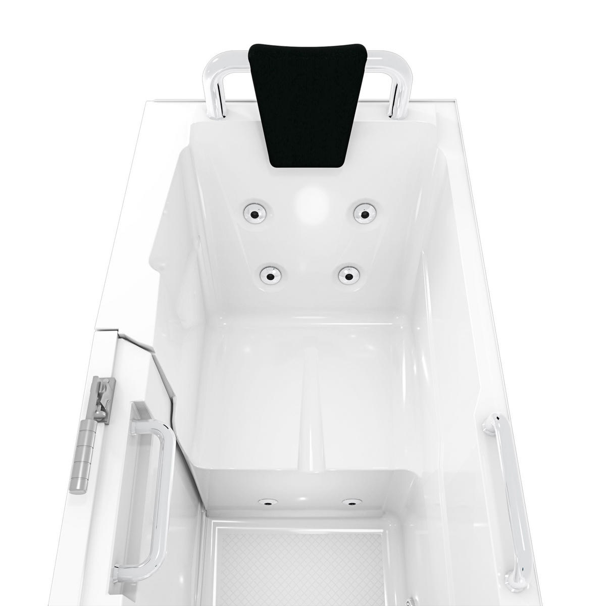 SITZWANNE Whirlpool Wanne mit Tür S07WP-TH-C-R 140x76cm - Weiß, Glas/Kunststoff (76/116/140cm) - AcquaVapore by Sandra Jentho