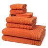 FROTTIERSET Vienna Style Supersoft 8-teilig - Orange, Textil (50/100cm) - Vossen