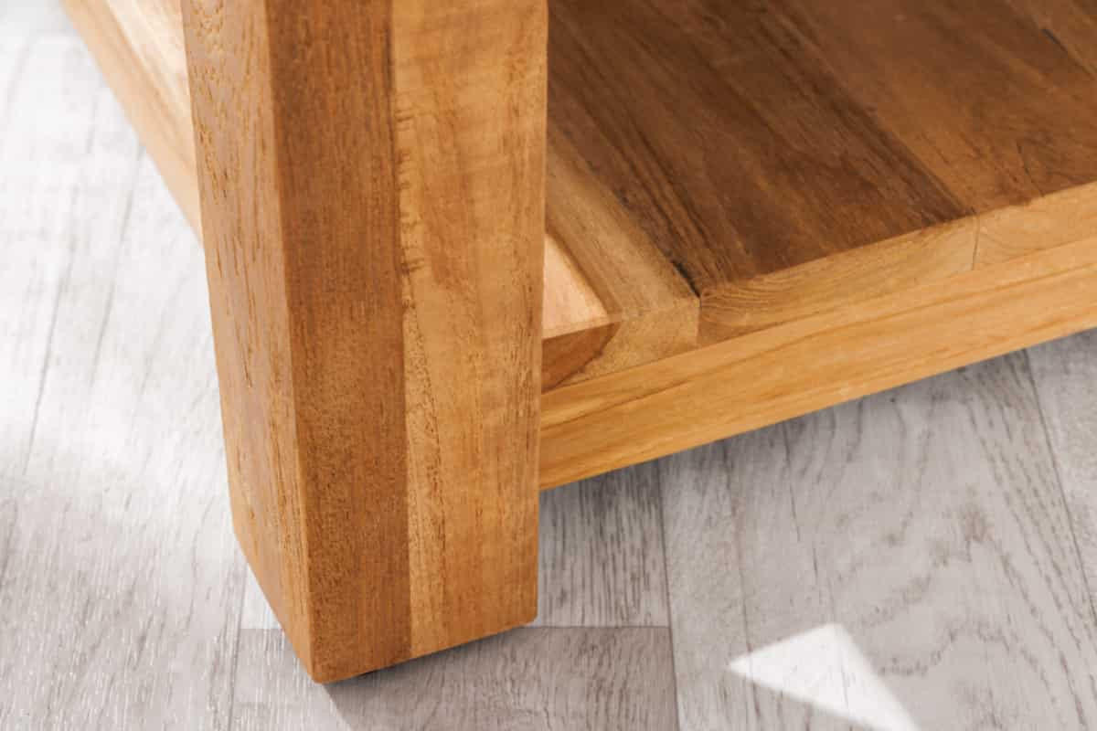 COUCHTISCH JAVA Teakholz quadratisch Natur 70cm - Schwarz/Braun, Holz (70/70/32cm) - riess-ambiente