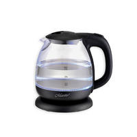 WASSERKOCHER ELEKTRISCH Schwarz 18.5/14.5/19.3 cm MR055BLACK - Schwarz, Glas (14.5/19.3/18.5cm) - Maestro 