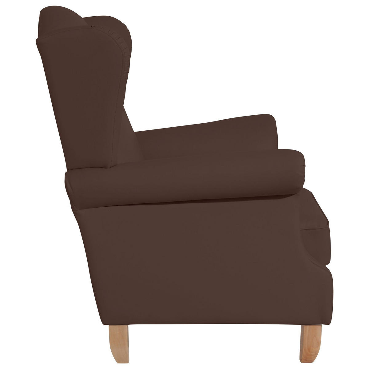 OHRENSESSEL Katria Bezug Kunstleder Buche natur / braun - Braun, Kunststoff (88/108/84cm) - 58aufmkessel