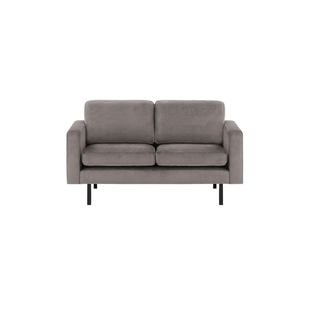 ZWEISITZER-SOFA Lioni-Kronos 15 - Graubraun, Holz/Textil (143/84/94cm)