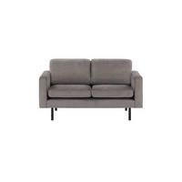 ZWEISITZER-SOFA Lioni-Kronos 15 - Graubraun, Holz/Textil (143/84/94cm)