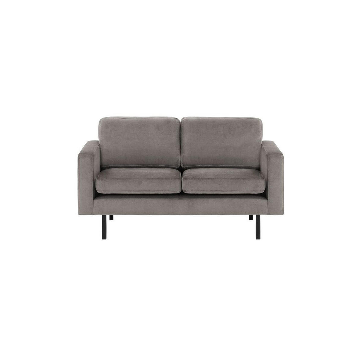 ZWEISITZER-SOFA Lioni-Kronos 15 - Graubraun, Holz/Textil (143/84/94cm)