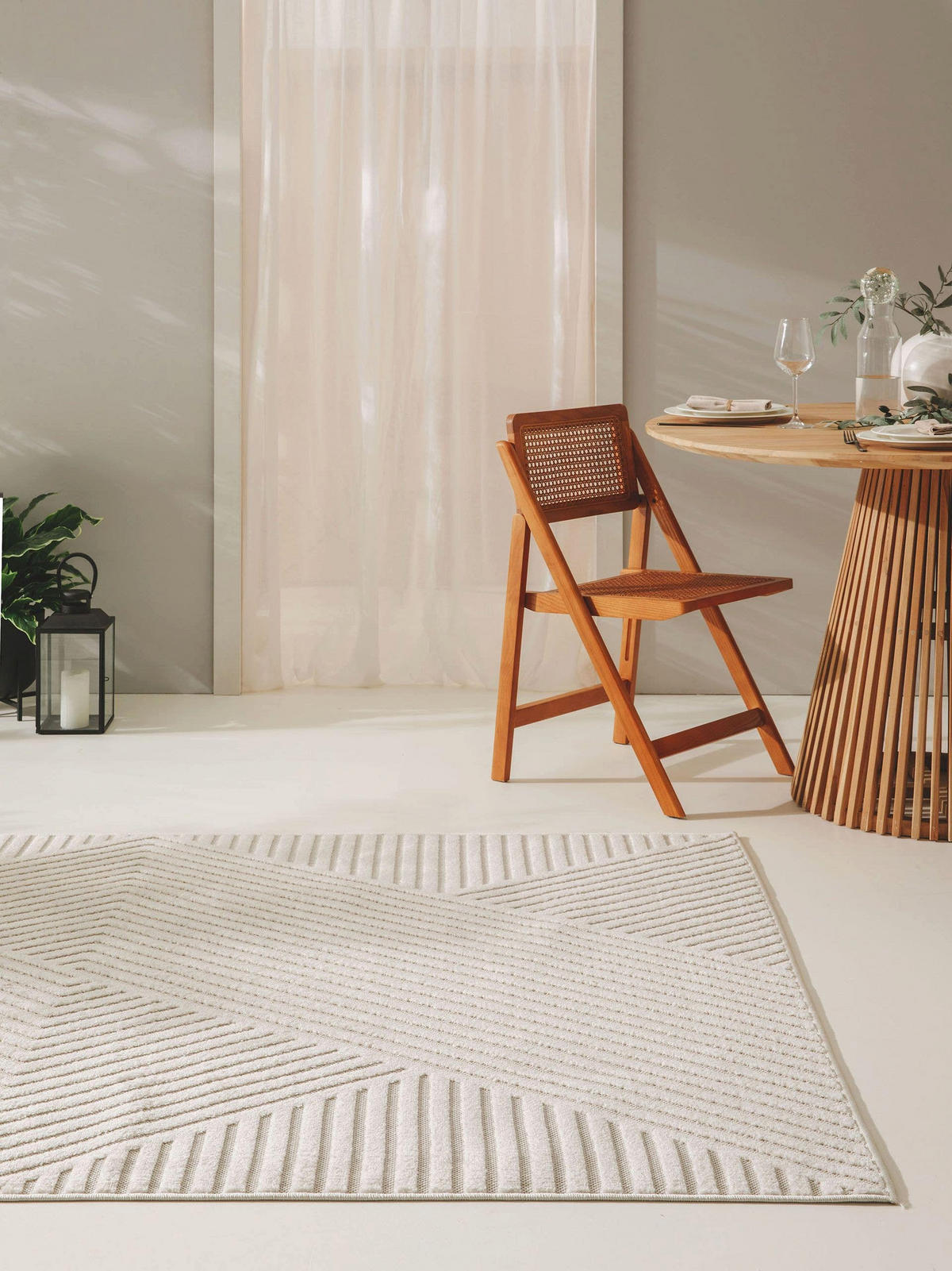 OUTDOORTEPPICH Mars Cream 120x170 cm - Creme, Textil (120/170cm) - benuta Pop