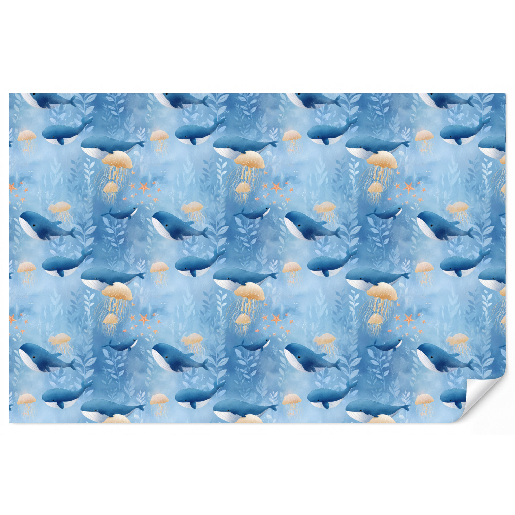 OnlyWow Kindertapete Blau 400x260 cm