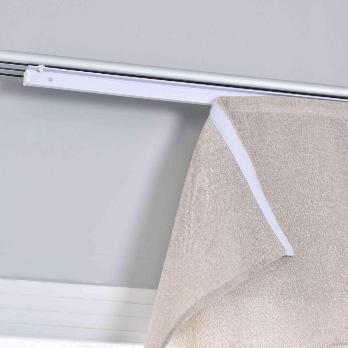 VORHANG 2ER SET »Leipzig« HxB 245x60 cm Taupe - Taupe, Textil (60/245cm) - Gardinenbox