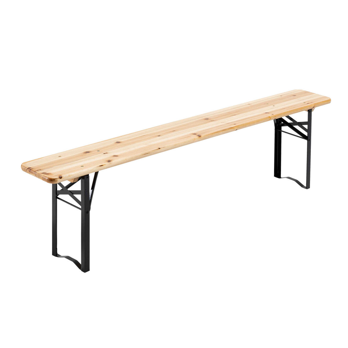 BIERTISCHGARNITUR Set, Holzfarbe - Braun, Holz - Oviala