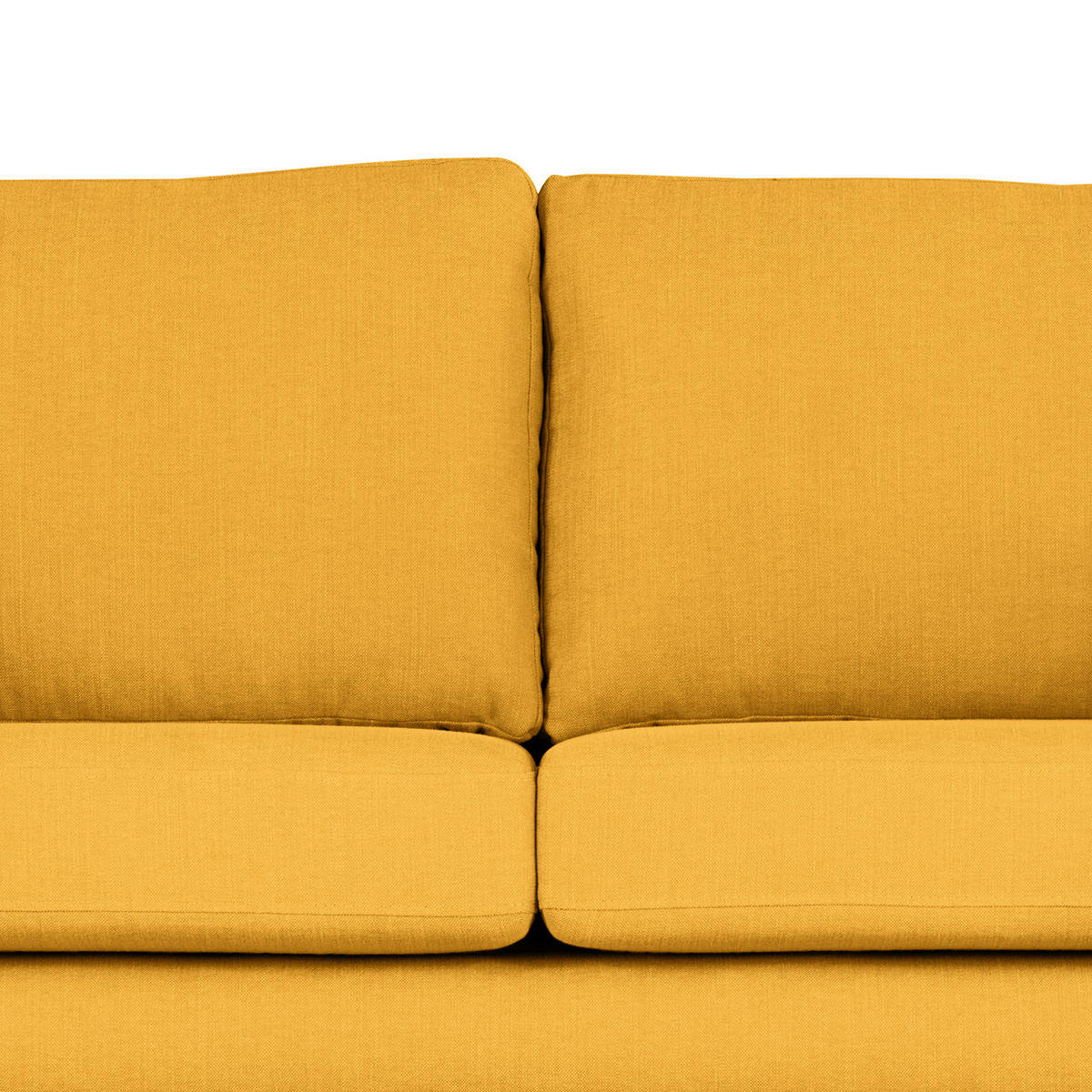 2-SITZER SOFA - Gelb/Buchefarben, Buchenholz/Textil (197/81/88cm) - home24